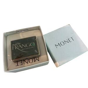 Monet Frango Mint Enamel Collectible‎ Trinket Box… Vintage Marshall Field’s…NIB